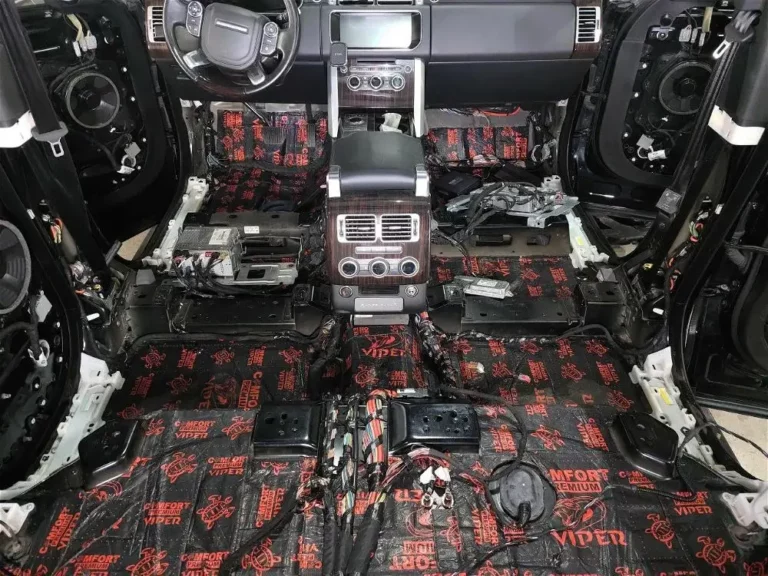 Шумоизоляция-пола-Range Rover Sport 2017-2